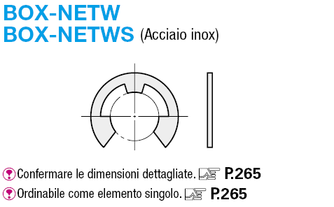 Anelli di sicurezza/Tipo C/esterni (scatola):Immagine relativa