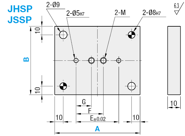 Elementi per maschere di ispezione / Unità cerniera:Immagine relativa