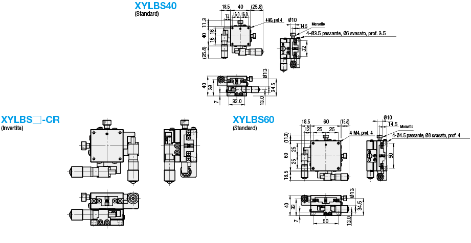 [Standard] Tavole XY/testina micrometrica/a ricircolo di sfere:Immagine relativa