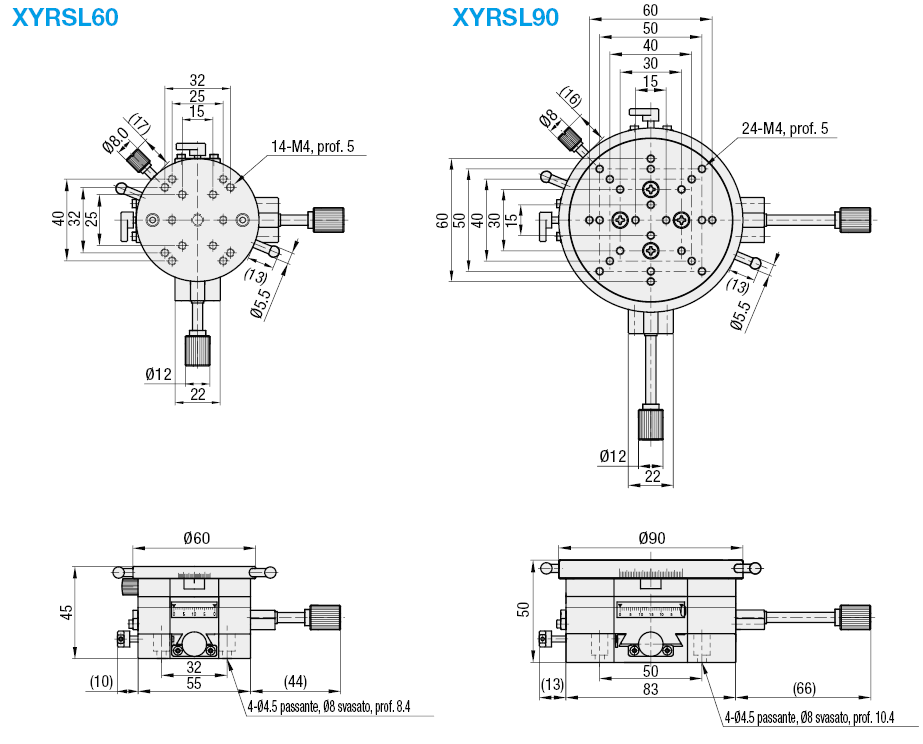 [Alta precisione] Tavole XY/rotanti/vite senza fine:Immagine relativa