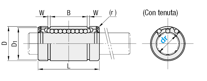 Boccole lineari/Standard/singole:Immagine relativa