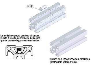 Serie 5/Dadi di post-montaggio con molla:Immagine relativa