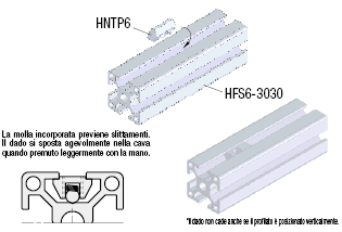 Serie 6/Dadi di post-montaggio con molla:Immagine relativa