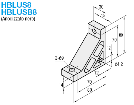 Serie 8 per 1 cava/Staffe estruse ultra spesse:Immagine relativa