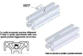 Serie 8/Dadi di post-montaggio con molla:Immagine relativa