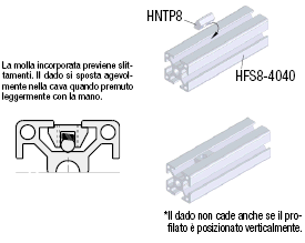 Serie 8/Dadi di post-montaggio con molla:Immagine relativa