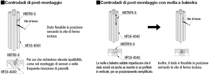 Serie 8/Controdadi di post-montaggio con molle a balestra:Immagine relativa