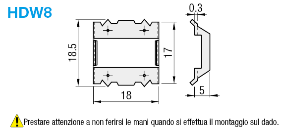 Serie 8/Rondelle conduttive per profilati in alluminio:Immagine relativa