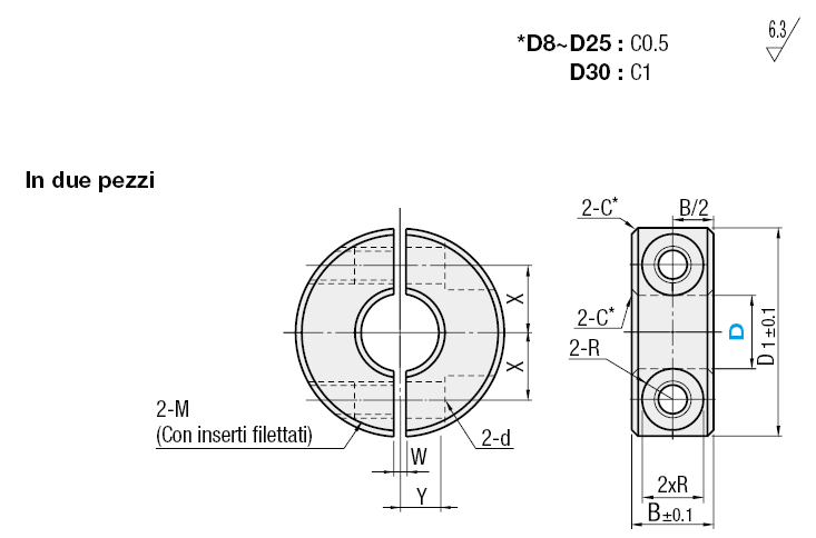 Ghiere per alberi/In due pezzi/in plastica:Immagine relativa