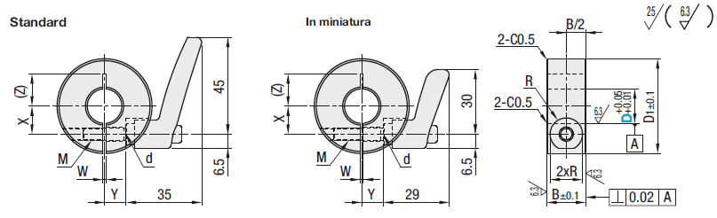 Ghiere per alberi/Con maniglia a ripresa/standard:Immagine relativa