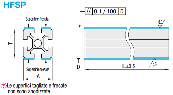 Serie 6/Cava da 8/60x60x30mm/Con parallelismo di superficie:Immagine relativa