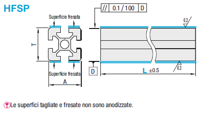 Serie 8/Cava da 10/80x80x40mm,con parallelismo di superficie:Immagine relativa