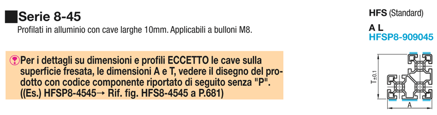 Serie 8-45/cava da 10/90x90x45mm, con parallelismo di superficie:Immagine relativa