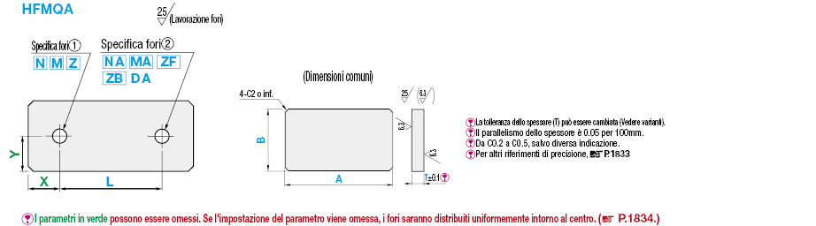 Piastre di montaggio fresate sui 6 lati/Staffe:Immagine relativa