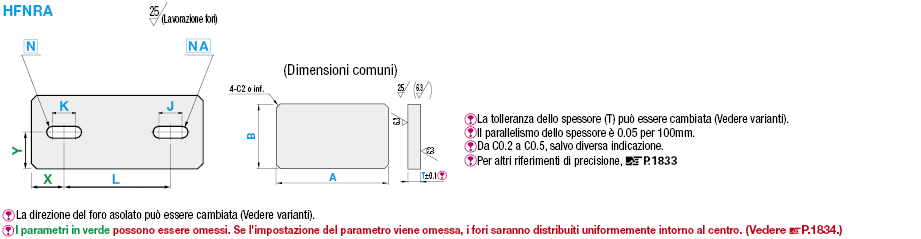 Piastre di montaggio fresate sui 6 lati/Staffe:Immagine relativa