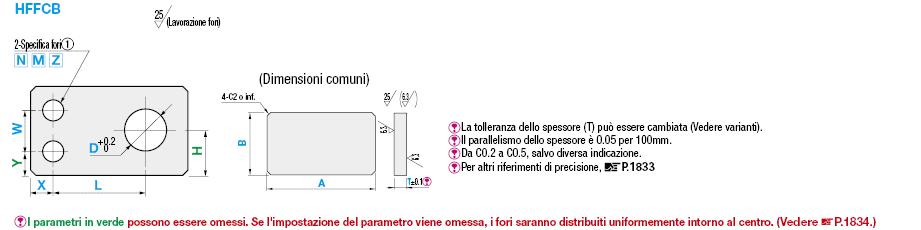 Piastre di montaggio fresate sui 6 lati/Staffe:Immagine relativa