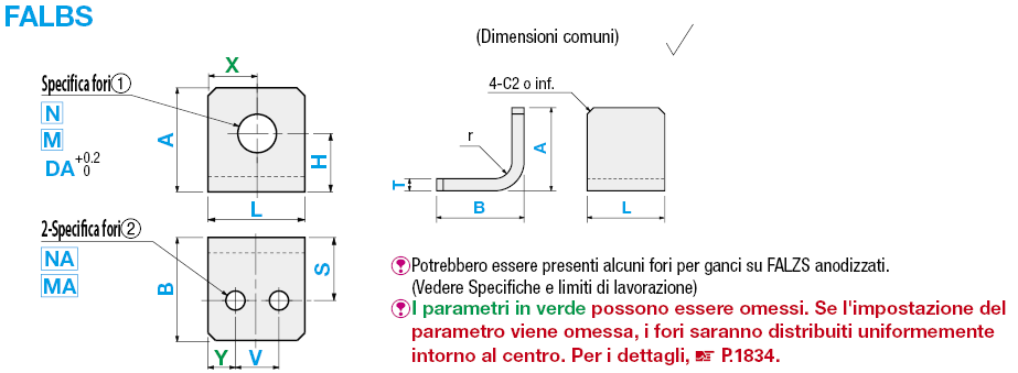 Piastre di montaggio in lamiera a L/Staffe:Immagine relativa