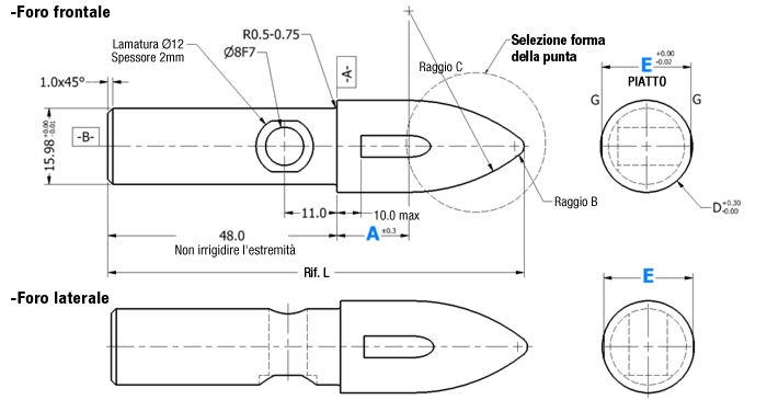 [NAAMS] Retractable Respot Pin ARE Large Head:Immagine relativa