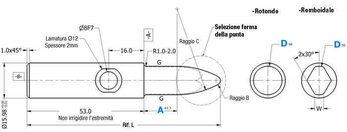 [NAAMS] Retractable Locating Pin A&D Configurable Small Head:Immagine relativa