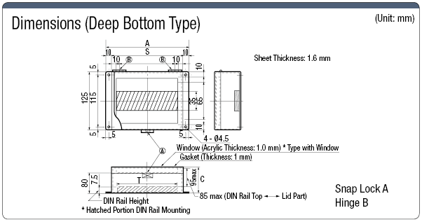 Steel Terminal Block Box, with Door Model DIN Rail:Related Image