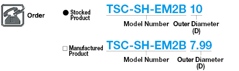 TSC series carbide square end mill for shrinkage fitting, 2-flute / 1D Flute Length (stub) model:Related Image