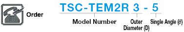 TSC series carbide tapered end mill, 2-flute / regular model:Related Image