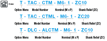 DLC Coated Carbide Threading Cutter for Aluminum Machining, for Internal Metric Threads / 2D Model:Related Image