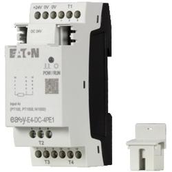 Espansione I / O, per l'uso con easyE4 con misurazione della temperatura Pt100, Pt1000 o Ni1000, 24 V DC, 24 V DC, espansione ingressi (numero) analogico: 4, terminale a vite