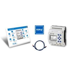 Pacchetto iniziale composto da EASY-E4-AC-12RC1, cavo patch e licenza software per un feasySoft