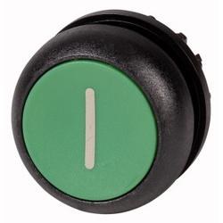 Pulsante, a filo, I verde, mantenuto