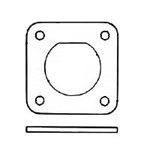 Flange quadrate per serie RM