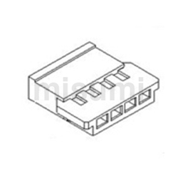 Alloggiamento connettore filo-filo con passo 2.00 mm (51005)