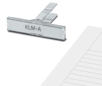 Portacartellini per morsettiere KLM-A + ESL