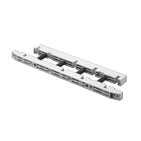 Busbar support for fuse-switch disconnector section