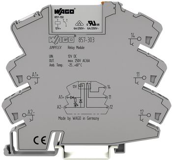 Base connettore maschio JUMPFLEX con relè di commutazione miniaturizzato