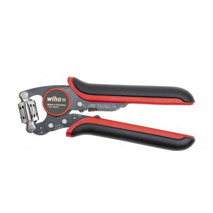 Wiha Utensile di crimpatura automatico per terminali a pressatura quadrata con testa di crimpatura girevole