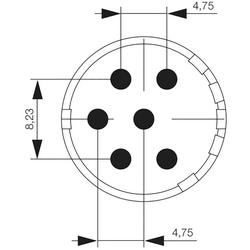 Inserto di contatto (connettore circolare), contatto maschio a saldare, M23