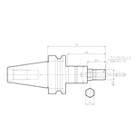 Portamaschi Mega Synchro (maschio di diametro grande per MGT3)