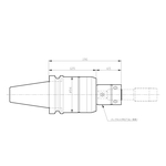 Portamaschi Mega Synchro (maschio di diametro grande per MGT36)