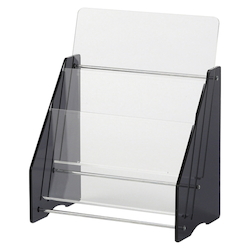 Acrylic Pamphlet Stand, Clear, Specifications: A4, 1 Column, 2 Levels