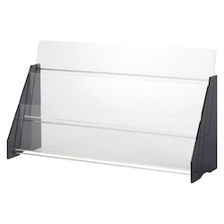 Acrylic Pamphlet Stand, Clear, Specifications: A4, 3 Column, 2 Levels