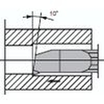 Tipo VNB-S (lavorazione di diametri interni) [tolleranza testa piatta con angolo R (rε)]