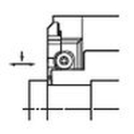 Porta inserto per tornitura, modello KGDS-S (tipo ad angolo retto: 90°, per troncatura)