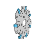 Inserto per fresa per scanalatura SLT: Fresa autolimitante, MSTA (specifiche in pollici)