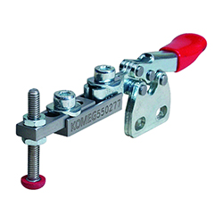 Toggle clamp, slidable clamping position