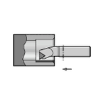 Testina di alesatura antivibrante al carburo per inserti positivi CORO-TURN 107