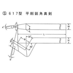 Inserto ad angolo acuto per spianatura in HSS, modello S617