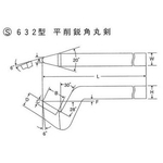 Inserto a sezione rotonda ad angolo acuto per spianatura in HSS, modello S632