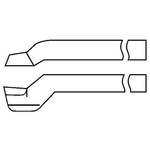 Inserto per spianatura in HSS, modello JIS62L, modello S536