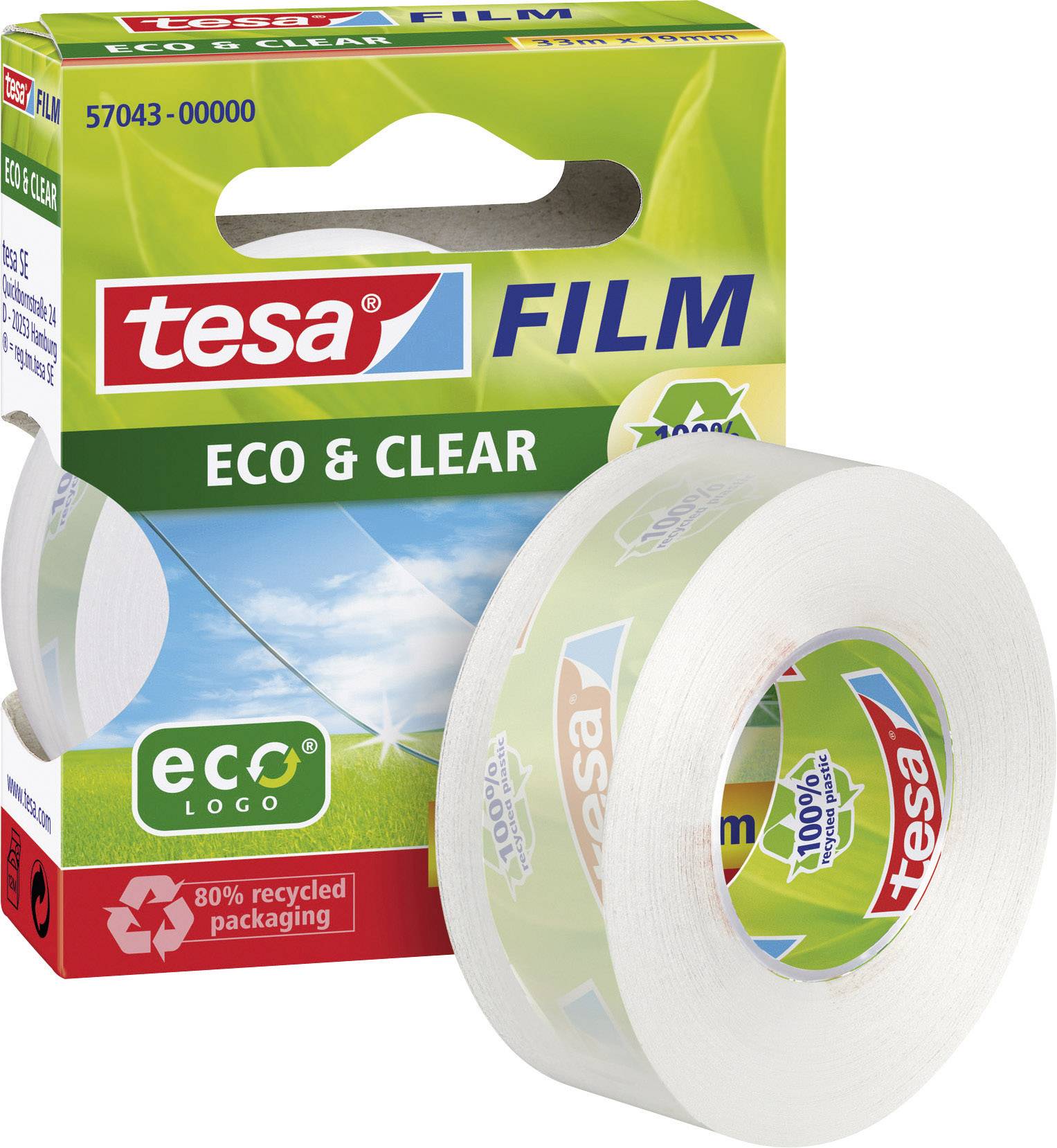 Nastro biadesivo Eco &amp; Clear